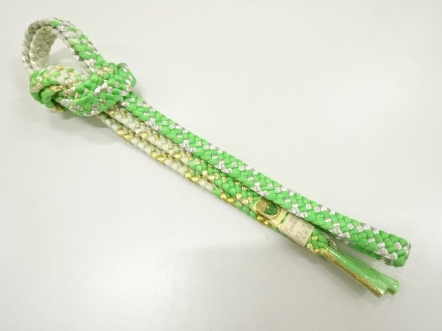 JAPANESE KIMONO / UNUSED HAND-TIED OBIJIME